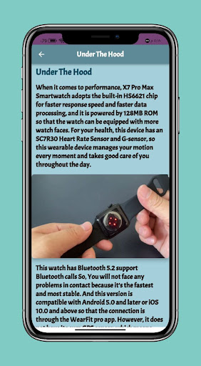 Android application Fitpro x7 Smart Watch Guide screenshort