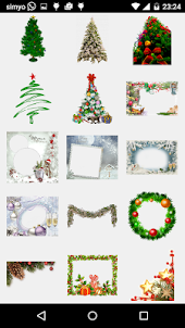 Merry Christmas Photo Stickers