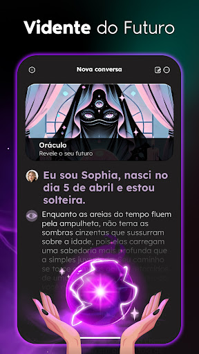 Visualização do aplicativo
