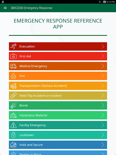 SMCDSB Emergency Response Screen 3