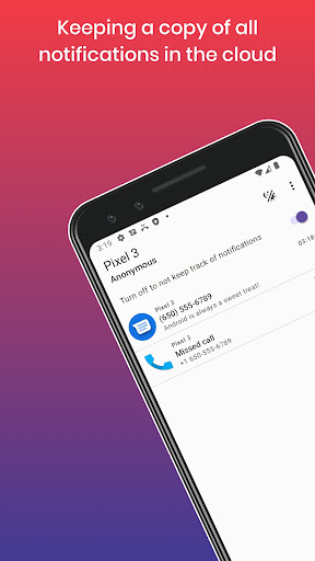 Android application Notification History screenshort