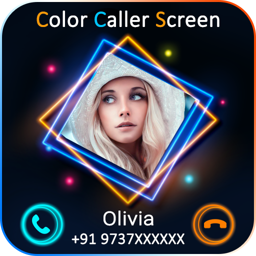 Color caller screen & themes logo