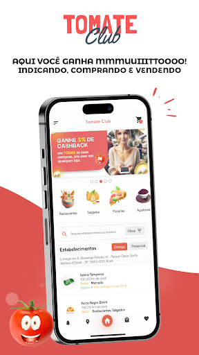 Android application Tomate Club screenshort