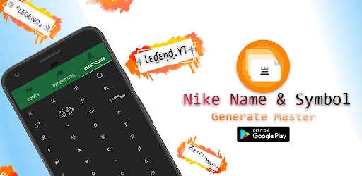Android application Gaming Name & Symbol Generater screenshort