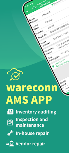 Android application wareconn AMS screenshort