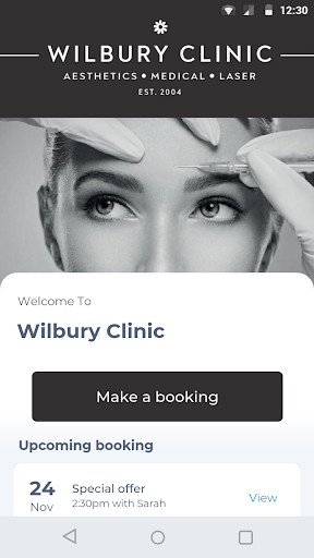 Android application Wilbury Clinic screenshort