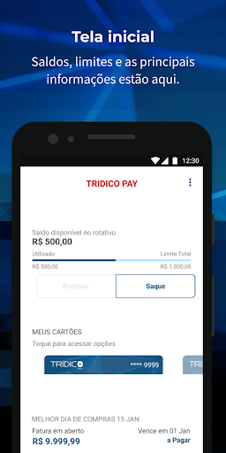 Android application Tridico Pay screenshort