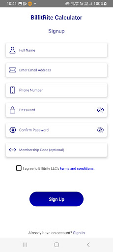 BillitRite Screen 2