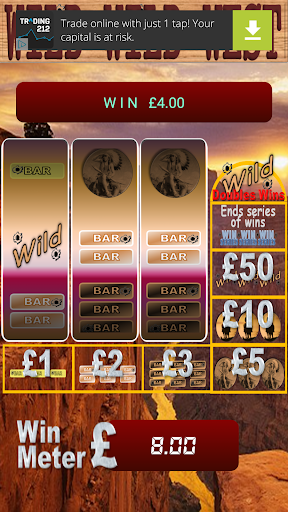 WILD WILD West Fruit Machine Screen 2
