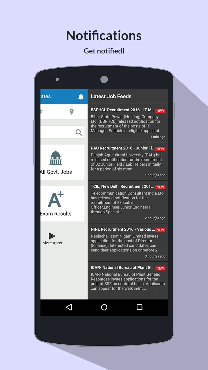 Android application Sarkari Naukri: Govt Job Search - Job Alert app screenshort