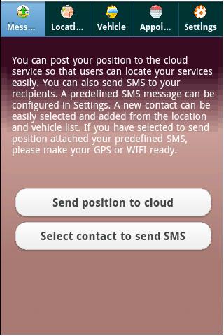 Android application Local Transit Locator screenshort