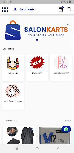 Android application Salonkarts Wholesale shopping screenshort