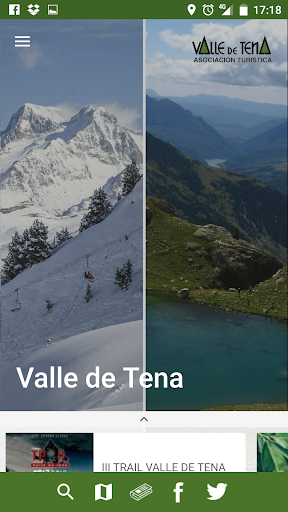 Android application Valle de Tena Guía Oficial screenshort