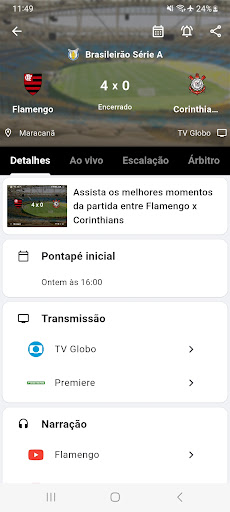 SRN App - Jogos ao vivo screenshot 4