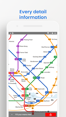 SINGAPORE METRO MRT MAPのおすすめ画像5