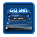 Blue fusion SMS Art icon