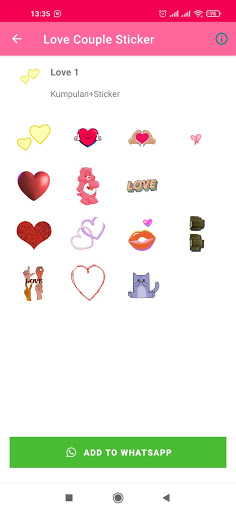 Animated Couple Love Stiker Stickers WAStickerApps