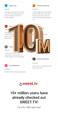 Screenshot of SWEET.TV - TV and movies
