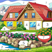 House Coloring Paint by Number