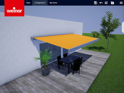 Android application weinor 3D Designer 2.0 screenshort