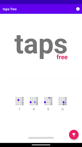 Android application Type Numbers Faster - taps screenshort