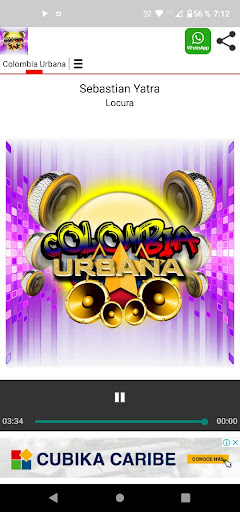 Android application Colombia Urbana screenshort