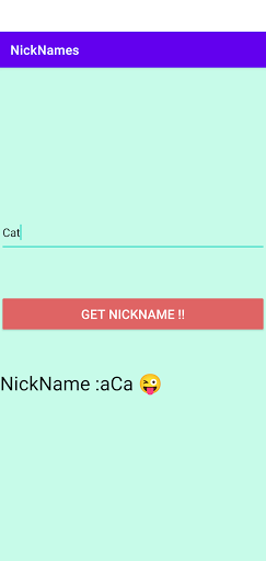 NickNames Screen 3