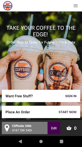 Cliffside Coffee Screen 2