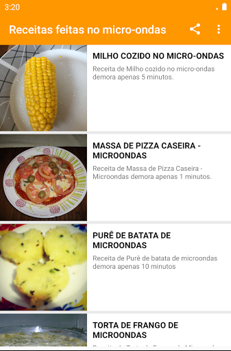 Receitas feitas no micro-ondas Screen 3