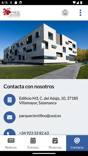 Parque Científico USAL Screenshot
