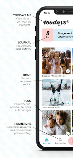 Android application toodays.me screenshort