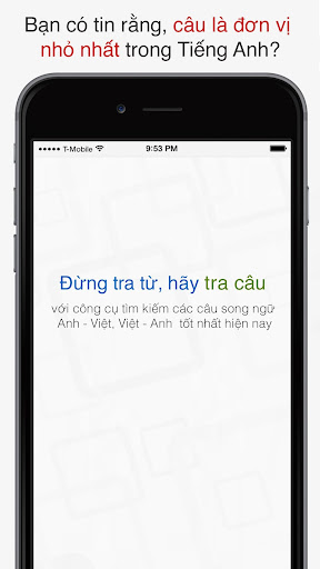 Android application Tra câu screenshort
