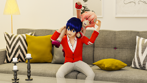 Android application Anime Father Family Simulator screenshort