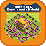 Town Hall 6 Base Layouts Hybrid icon