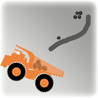Brain Rocks - mining truck - draw physics