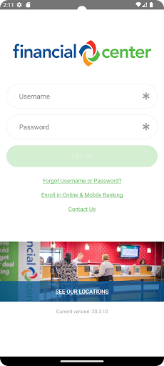 Android application Financial Center First CU screenshort