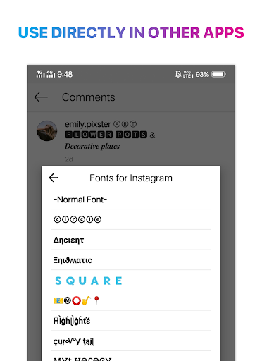 Cool Fonts for Instagram - Stylish Text Fancy Font 4.9 Screenshots 3