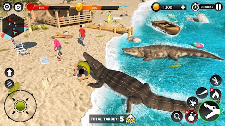 Hungry Animal Crocodile Games