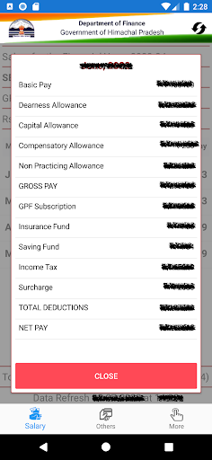 eSalary HP Govt Employees Screen 3