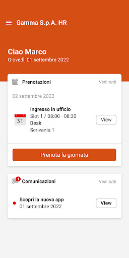 Android application Gamma S.p.A. HR screenshort