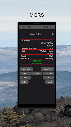 Android application Military GPS screenshort