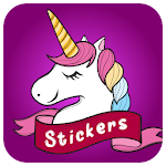 Cover Image of डाउनलोड kawaii unicorn stickers  APK