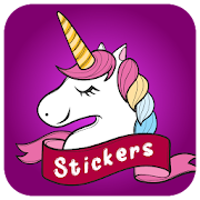 Kawaii unicorn stickers - WAStickerApps