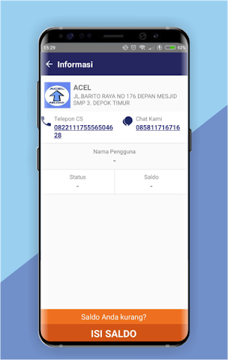 Android application Acel Reload New screenshort