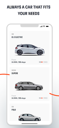 Dribe - Car Subscription Screen 2