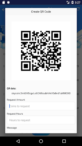 Skycoin Wallet Screen 3