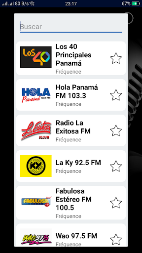 Android application Radio Panama screenshort