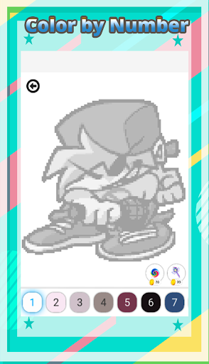 Friday Pixel Art ColorbyNumber Screen 3