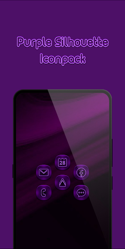 Purple Silhouette Icon Pack Screen 3