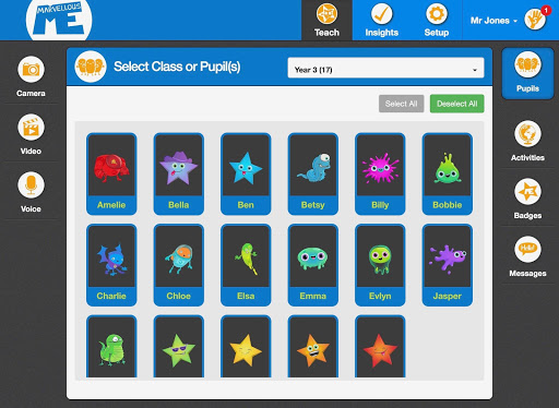 Android application MarvellousMe for Teachers screenshort